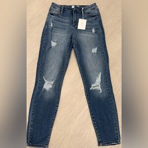 Distressed Skinny Jeans - Dark Blue New w/Tags
